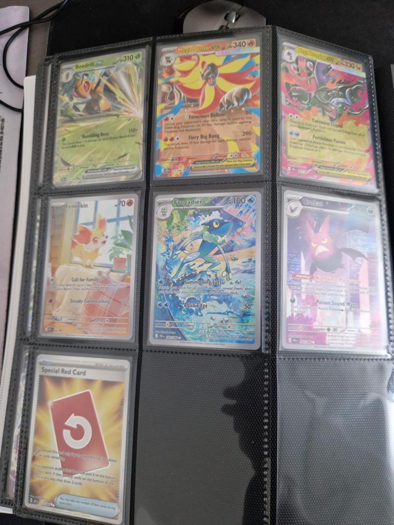 Pokémon kaarten Chaos rising: Crobat, Frogadier, Fennekin, Ophalen of Verzenden, Zo goed als nieuw, Meerdere kaarten, Foil