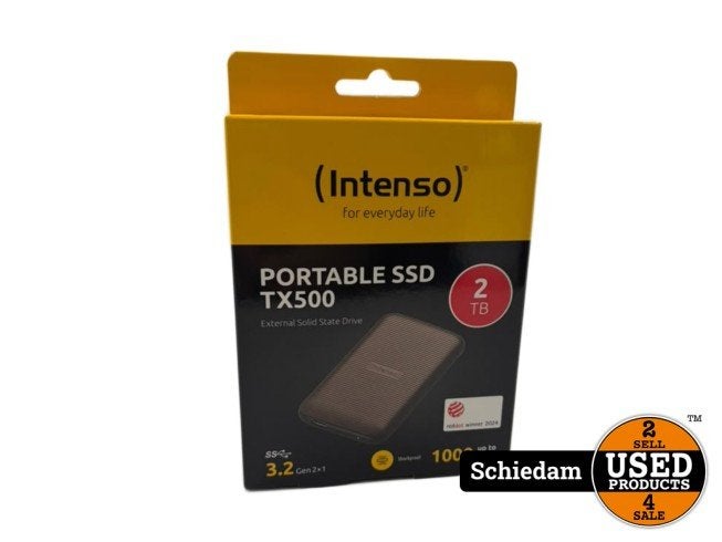 Intenso TX500 2TB Portable SSD Bruin, Computers en Software, Flex Ltd., Nieuw, https://flex.com/contact-us, Nobelstraat 10, 5807 GA Oostrum LB, Limburg, Nederland