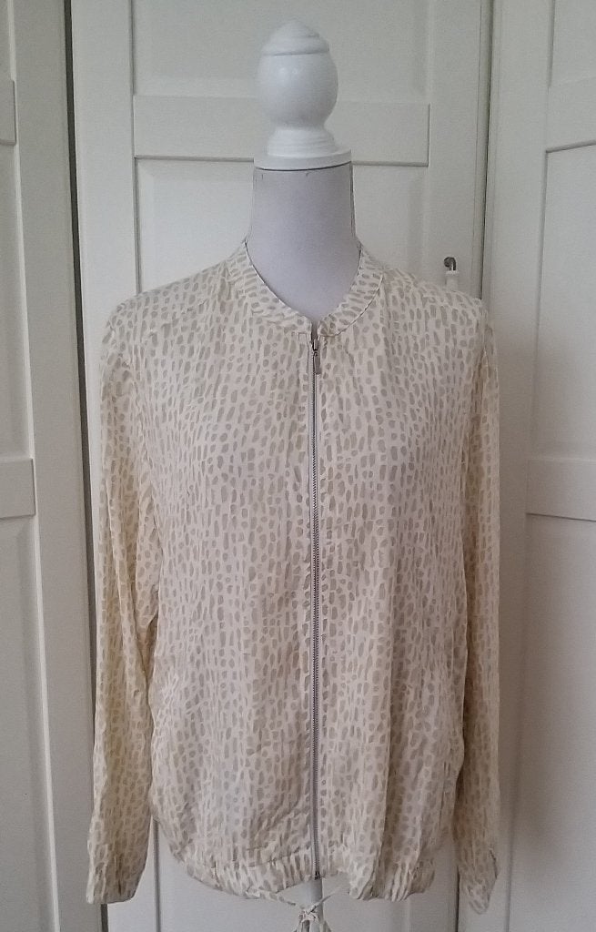 DIDI nieuw wit camel bomber blouson zomer jasje jas, maat XL, Wit, Maat 46/48 (XL) of groter, Nieuw, Didi