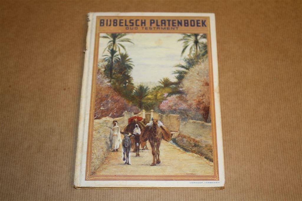 Bijbelsch platenboek. 2e deel, Oud Testament. ca. 1930., Ophalen of Verzenden, Gelezen