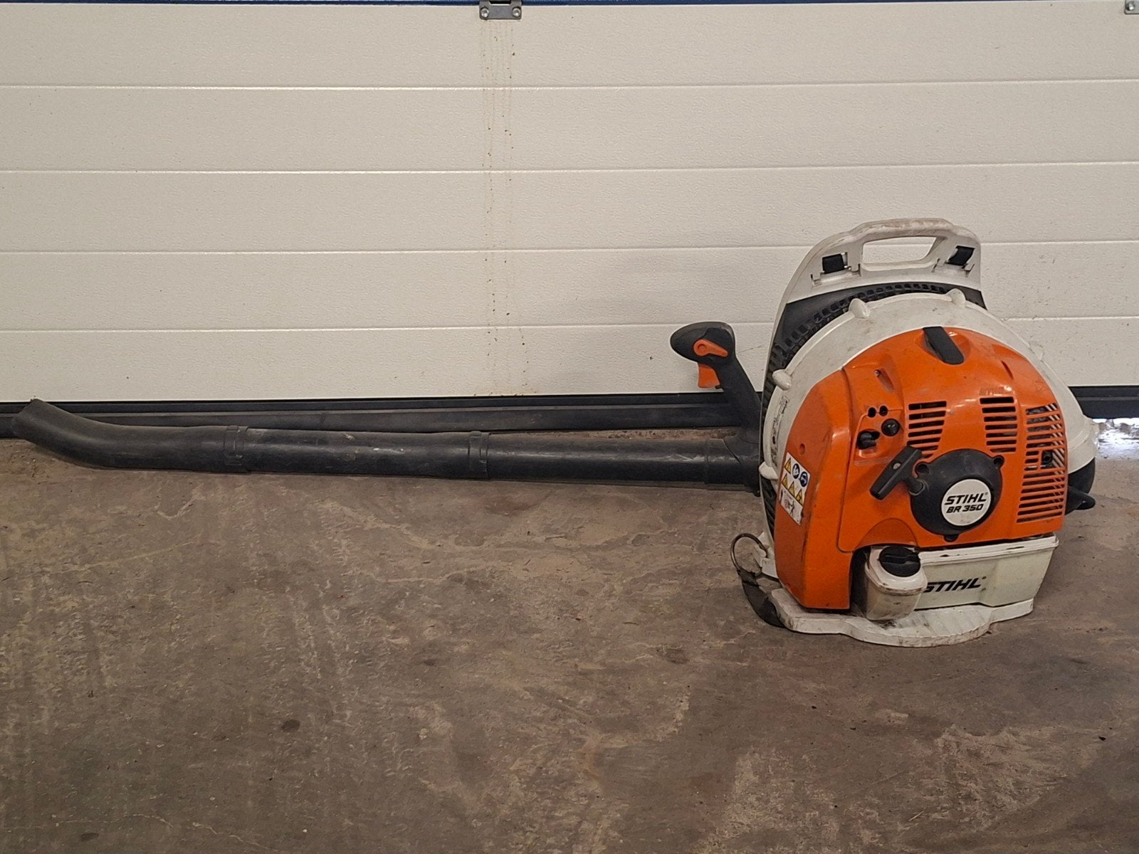 Stihl BR 350, Tuin en Terras, Bladblazers, Ophalen, Gebruikt, Benzine