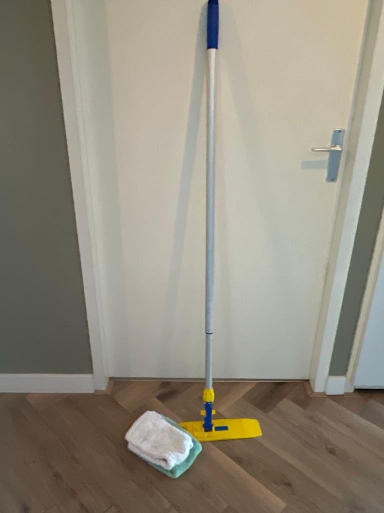 Jemako dweilsysteem met dweil en 2 droogdoeken, Huis en Inrichting, Schoonmaakartikelen, Ophalen, Mop of Dweil