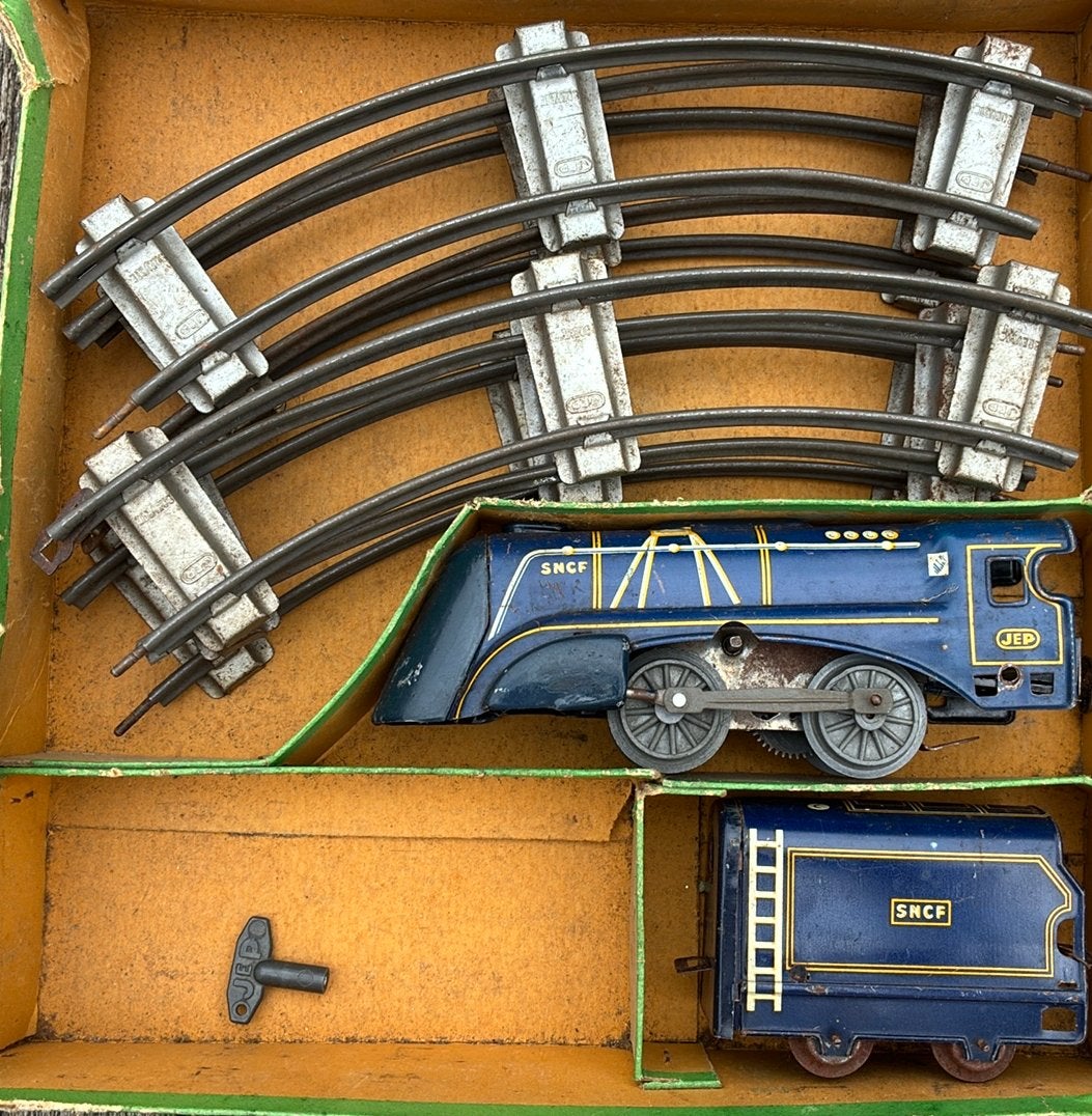 Blikken locomotief JEP ca 1950-1955, Ophalen of Verzenden