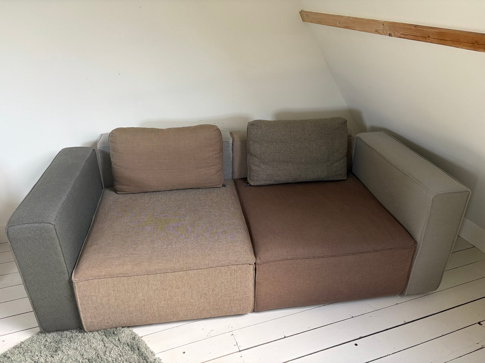 Modulaire bank van Moduplus, Ophalen, 150 tot 200 cm, Tweepersoons, 75 tot 100 cm