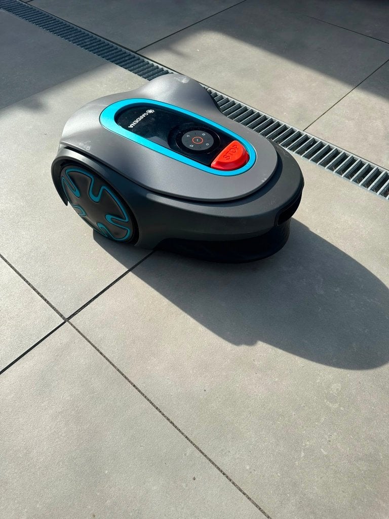 Gardena SILENO minimo 250  Robotmaaier, Gebruikt, Elektrische grasmaaier, Ophalen of Verzenden, Opvangbak