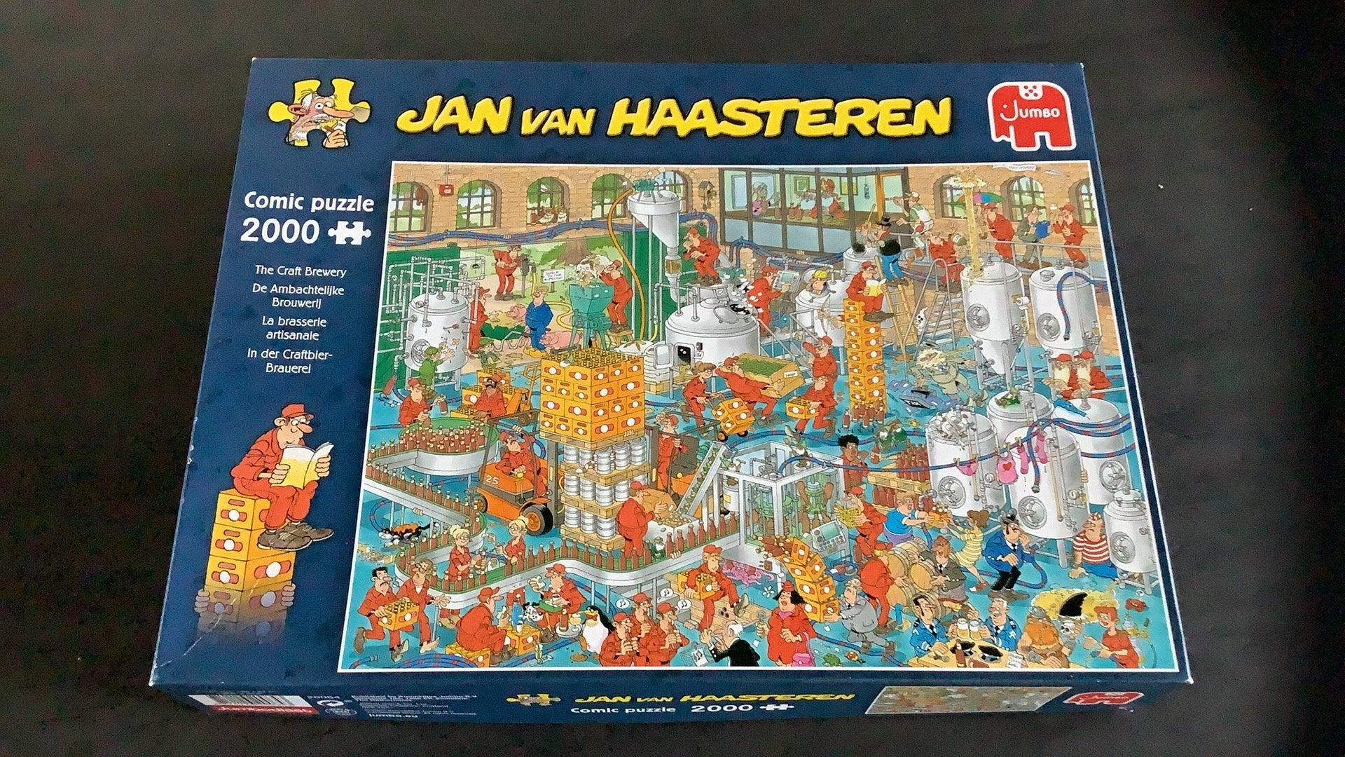 J vH puzzel DE AMBACHTELIJKE BROUWERIJ 2000 stukjes, Ophalen, Meer dan 1500 stukjes, Zo goed als nieuw