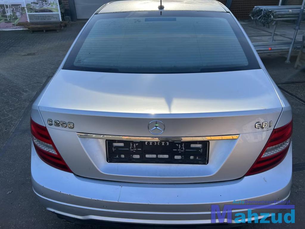 MERCEDES C KLASSE W204 zilver 775 achterklep 2011-2013, Gebruikt, Mercedes-Benz AG, Deur, Mercedes-Benz