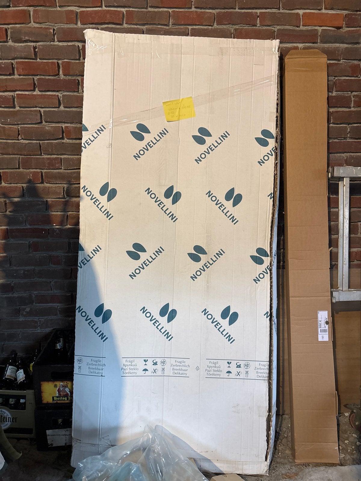 Novellini Brera G Douchewand - Nieuw in verpakking, Ophalen, Nieuw, Glas, Douche