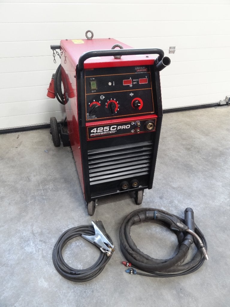 Mig/Mag lasapparaat Lincoln Powertec 425C Pro WTGK Synergic, Ophalen of Verzenden, Zo goed als nieuw, 250 ampère of meer, Co2