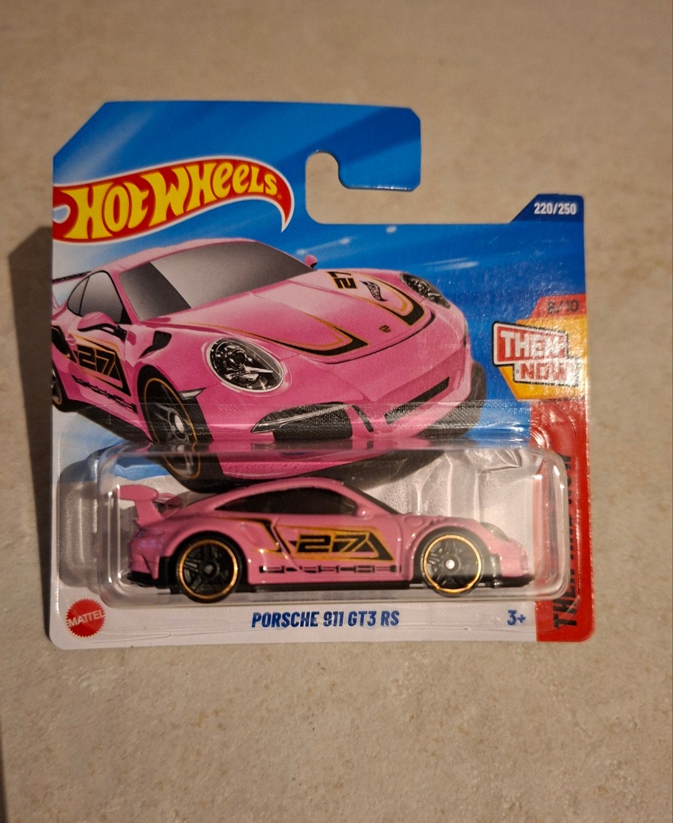 Hot Wheels Porsche 911 GT3 RS Roze, Ophalen of Verzenden, Nieuw, Auto