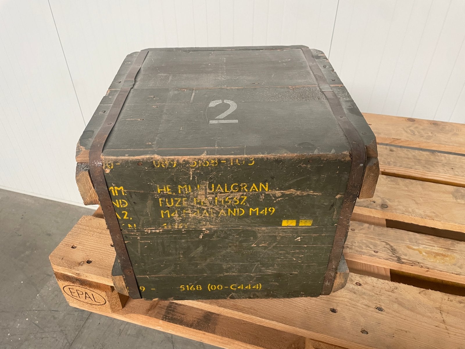 Militaire Houten Kist - Vintage Leger kisten Hout Army Boxes, Verzamelen, Ophalen, Landmacht, Nederland, Kist of Geocache