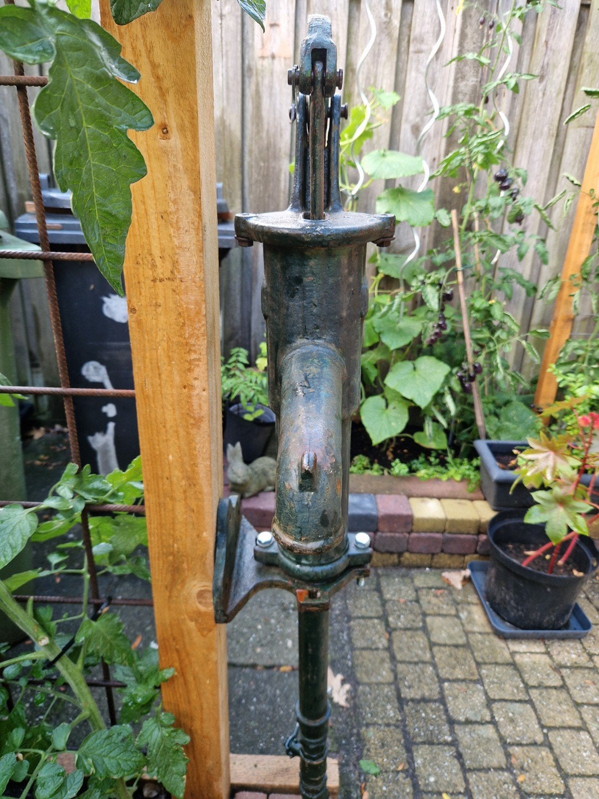 oude waterpomp, Ophalen, Gebruikt, Handmatig
