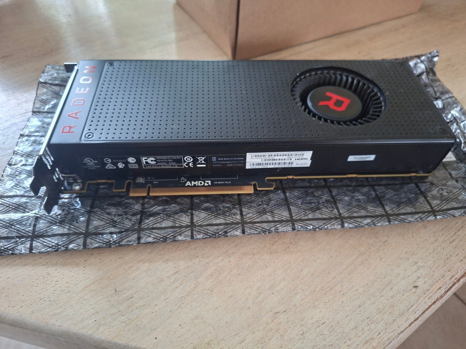Sapphire Radeon RX Vega 56 AMD GPU (videokaart), Computers en Software, Ophalen of Verzenden, GDDR5, PCI-Express 3, HDMI