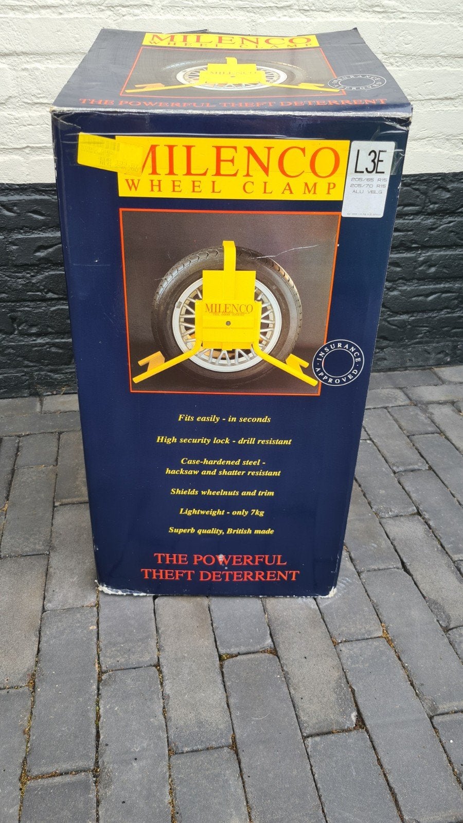 Milenco L3E wielklem, diefstalbeveiliging caravan, aanhanger, Ophalen of Verzenden, Zo goed als nieuw