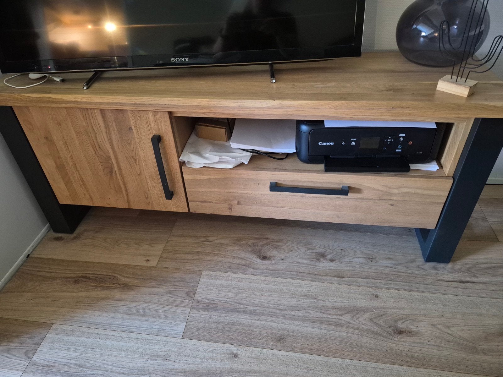 TV meubel Verato van Pronto Wonen l, 150 tot 200 cm, Zo goed als nieuw, Minder dan 100 cm, Modern