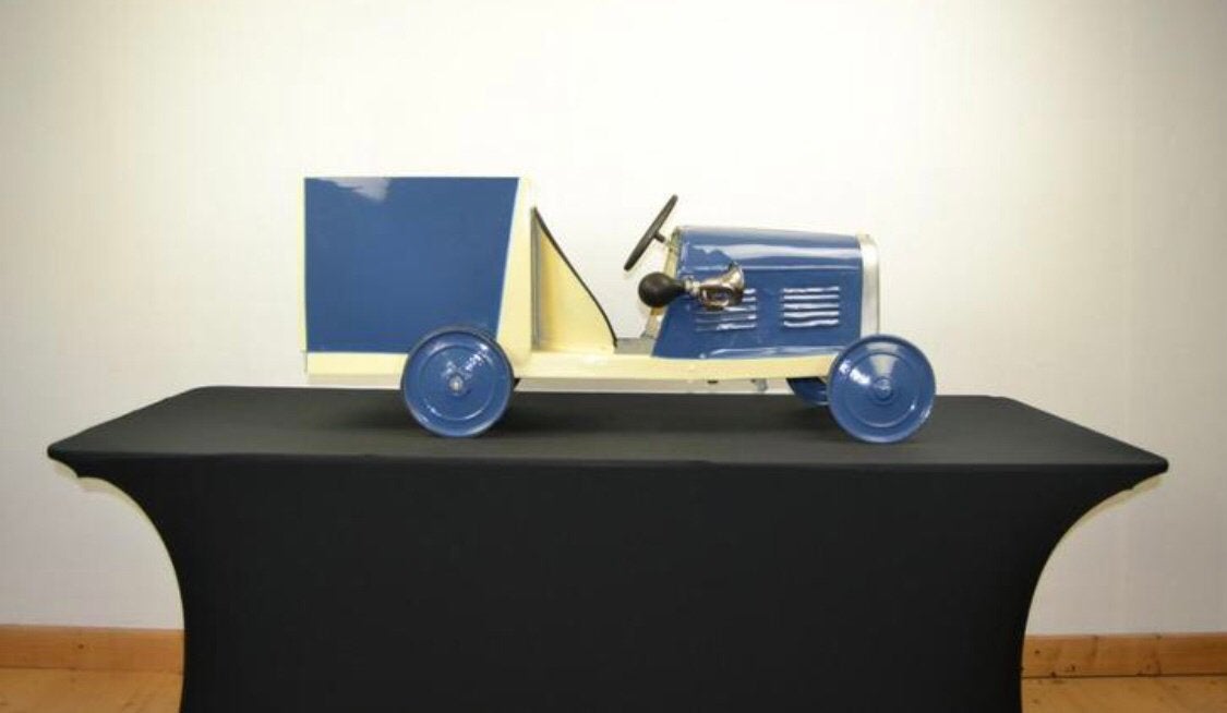 1930s Metalen Eureka Trapauto type Bugatti Camion, Ophalen