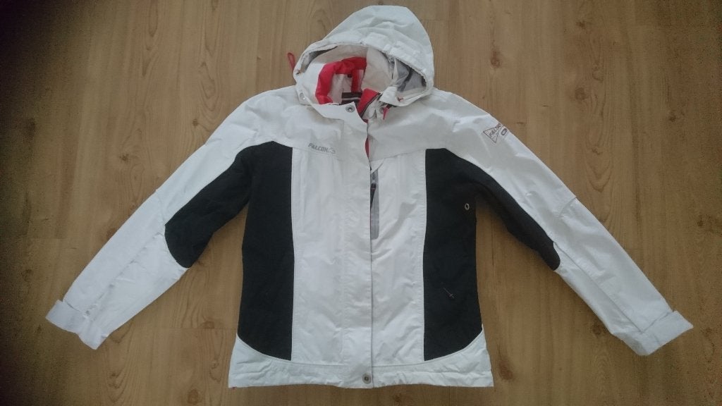 Falcon jas jack windjack Tri tech protect dames wit maat L, Maat 42/44 (L), Ophalen of Verzenden, Gedragen, Falcon