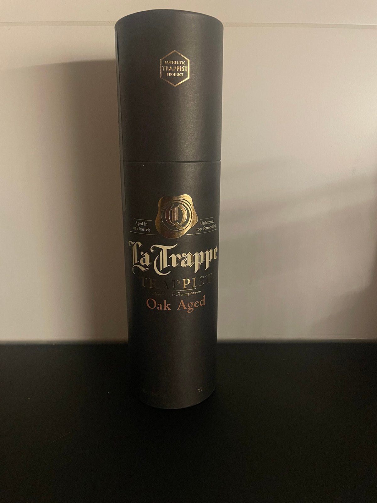 La trappe oak aged batch 57, Verzamelen, Ophalen of Verzenden, Zo goed als nieuw, Flesje(s), La Trappe