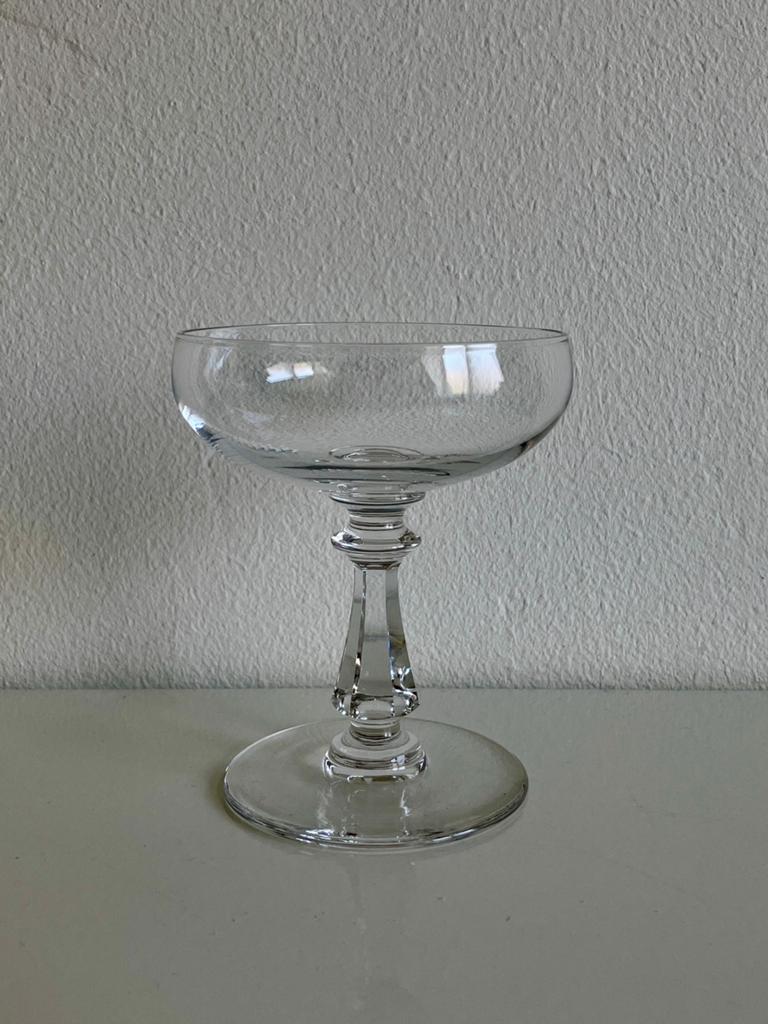 3 kleine champagnecoupes, kristal, Val St Lambert, Caro, Verzamelen, Ophalen of Verzenden, Nieuw, Overige typen