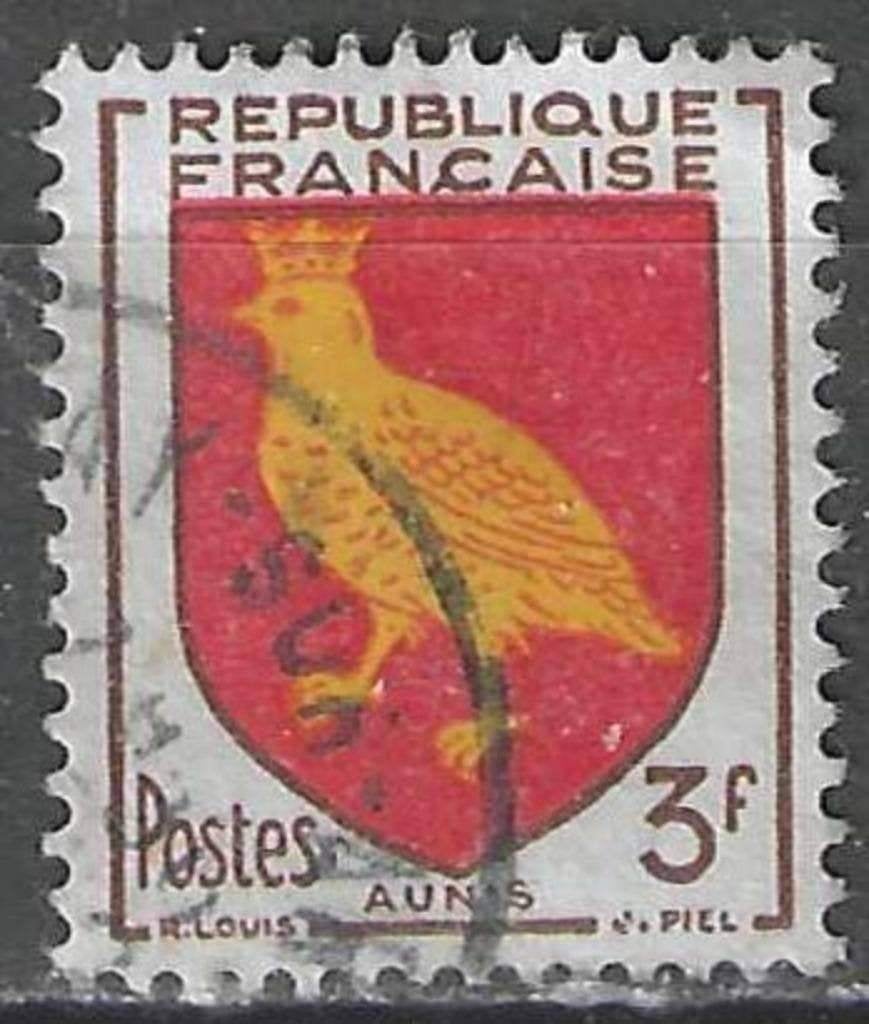 Frankrijk 1954 - Yvert 1004 - Provinciewapens (ST), Verzenden, Gestempeld