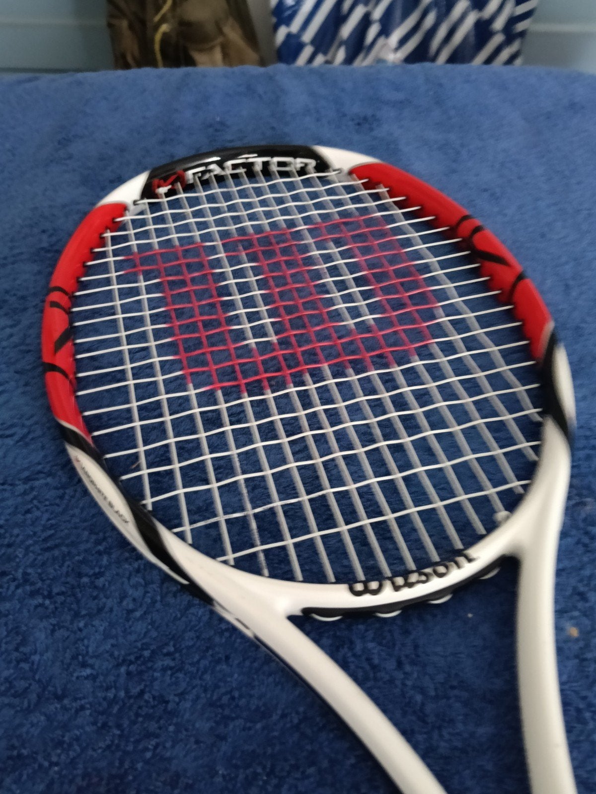 WILSON (K) SIX ONE 25 (K) FACTOR TENNIS RACKET MET FOEDRAAL, Ophalen, Racket, Wilson, L3