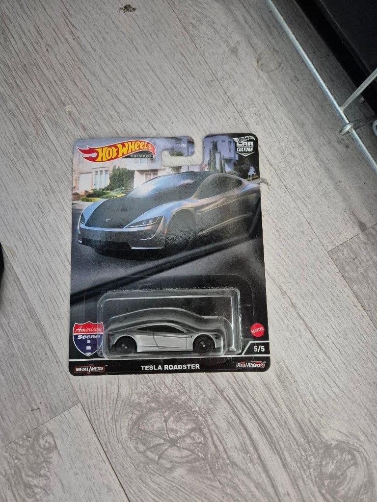 hot wheels Tesla Roadster American real riders american new, Hobby en Vrije tijd, Modelauto's | Overige schalen, Ophalen of Verzenden