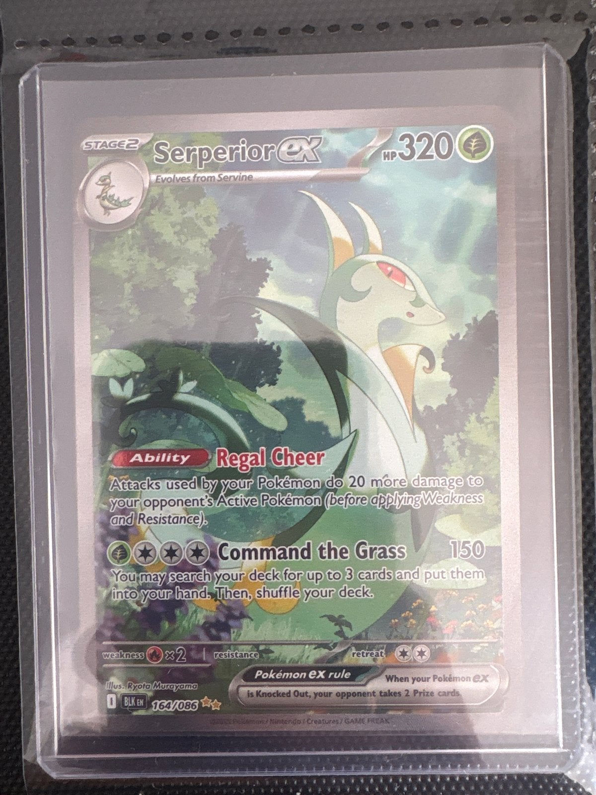 Serperior ex 164/086 Pokémon kaart, Ophalen of Verzenden, Zo goed als nieuw, Losse kaart