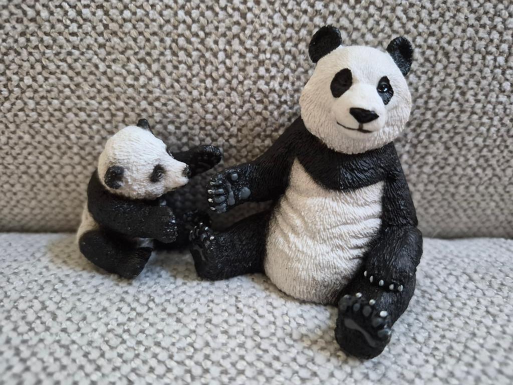 Schattige Panda Beeldjes: Moeder en Kind, Ophalen of Verzenden