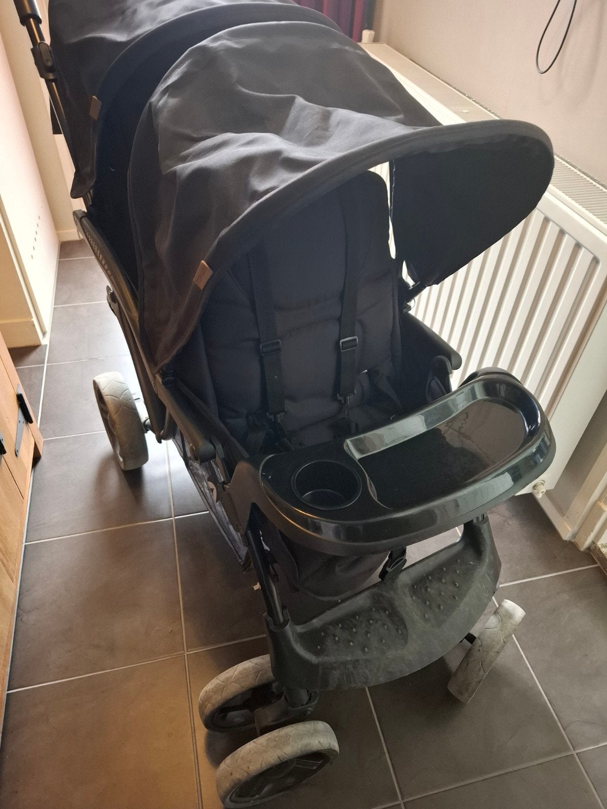Gebruikte maar nog een mooie en goede  tweeling wagen, Kinderen en Baby's, Kinderwagens en Combinaties, Gebruikt, Duowagen, Ophalen