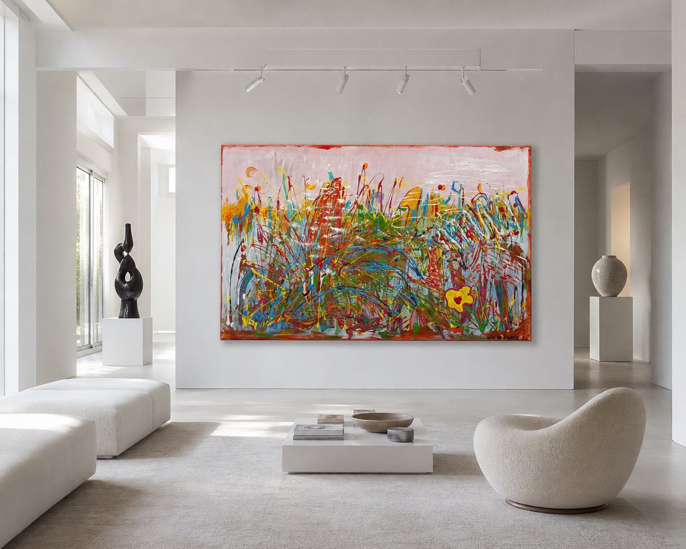 Uniek Kunstwerk -Carnaval - 115x75cm, Antiek en Kunst, Ophalen of Verzenden