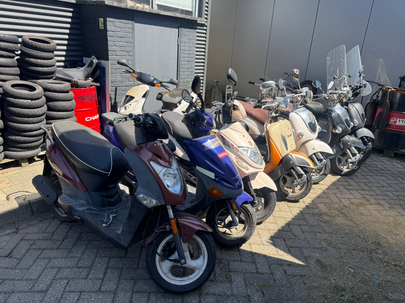 Partij scooters, Ophalen, Benzine, Overige merken