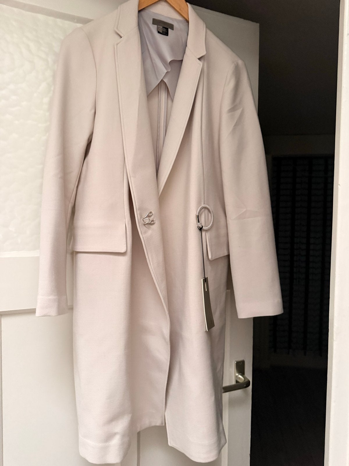 Tony Cohen Lange Colbert Wol Crème Maat L/40 Nieuw, Ophalen of Verzenden, Nieuw, Maat 42/44 (L), Beige