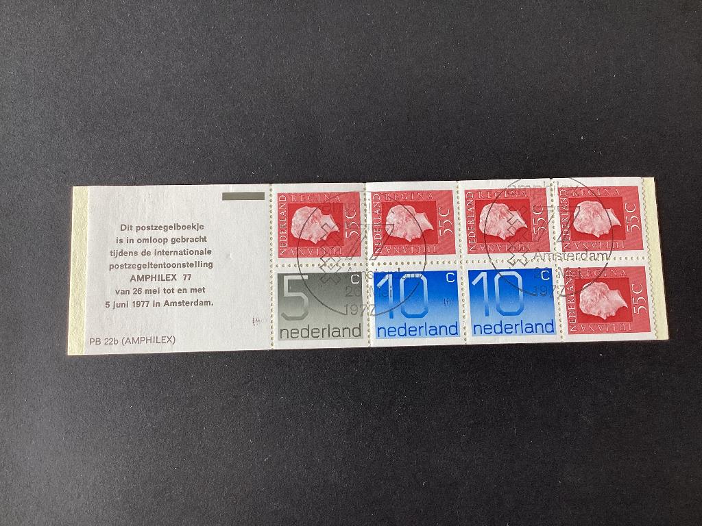 1976 postzegelboekje 22b, gestempeld, Verzenden, Na 1940, Gestempeld