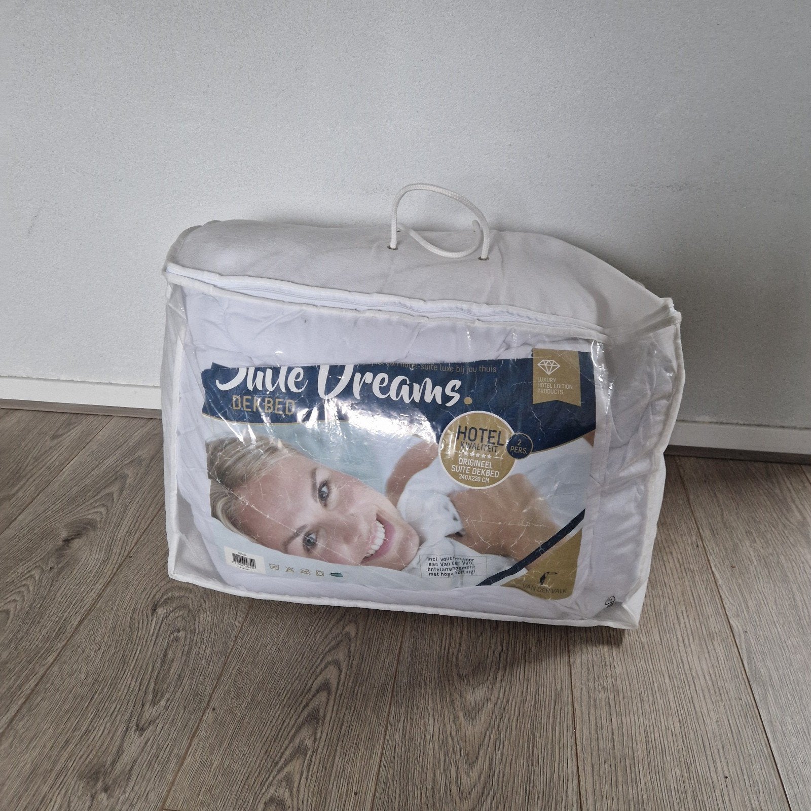 Van der Valk winterdekbed 240x220, Huis en Inrichting, Ophalen, Wit, Tweepersoons, Overige merken