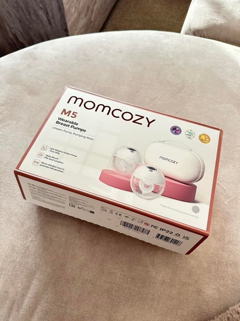Momcozy M5 dubbele borstkolf grijs, Kinderen en Baby's, Babyvoeding en Toebehoren, Ophalen, Zo goed als nieuw, Borstkolf