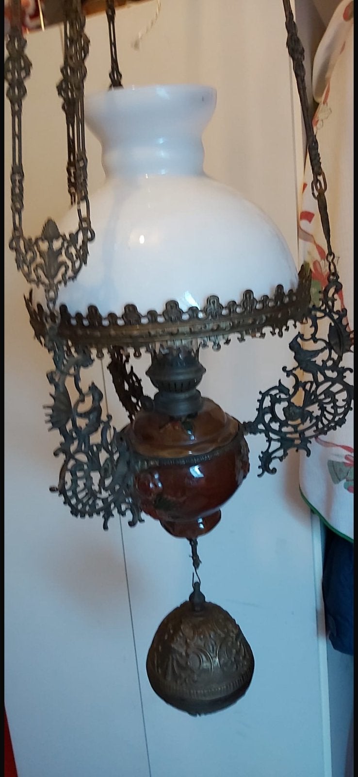Petroleum lamp, Ophalen
