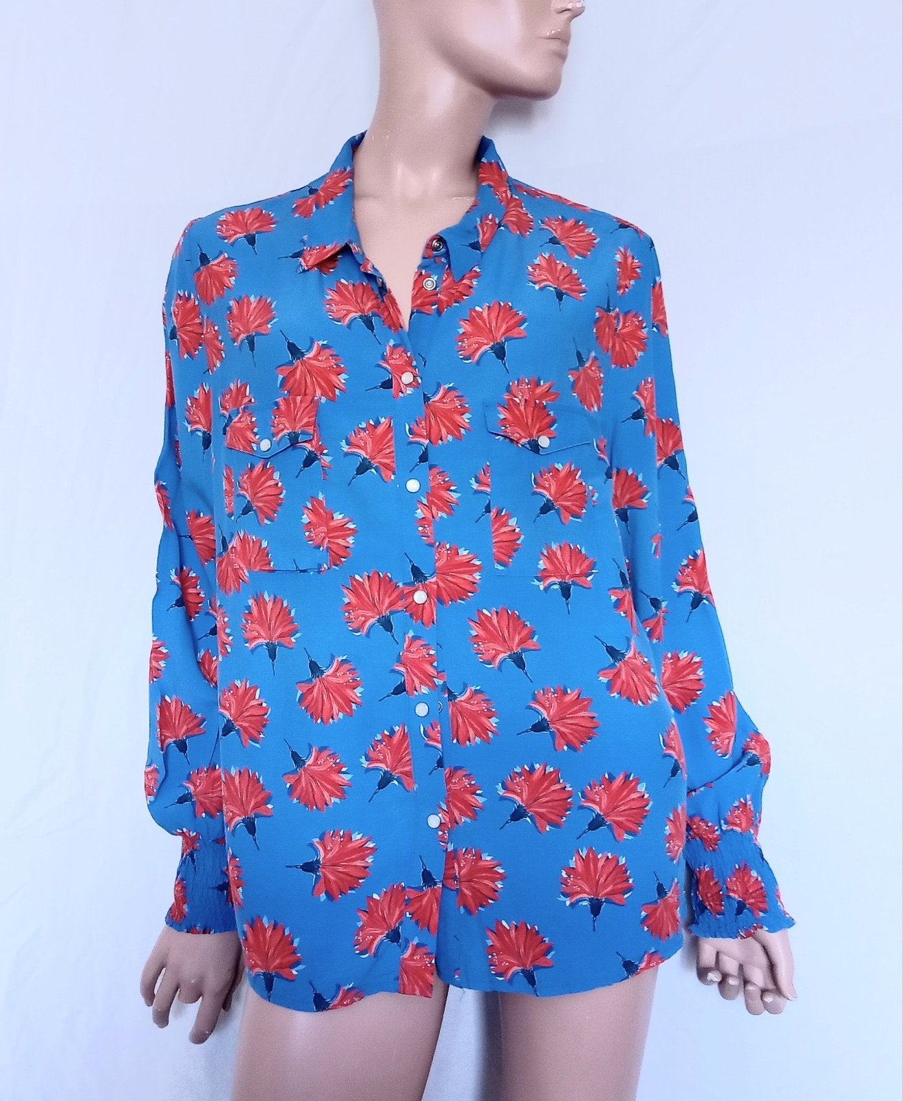 POM AMSTERDAM Blouse , Maat 42, Ophalen of Verzenden, Zo goed als nieuw, Maat 42/44 (L), Overige kleuren