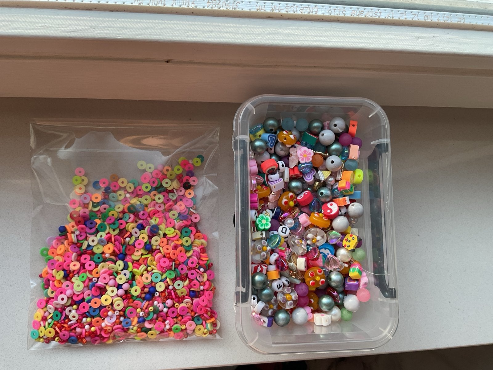 Grote set kralen en bedels voor sieraden maken, Verzenden, Gebruikt, Kraal