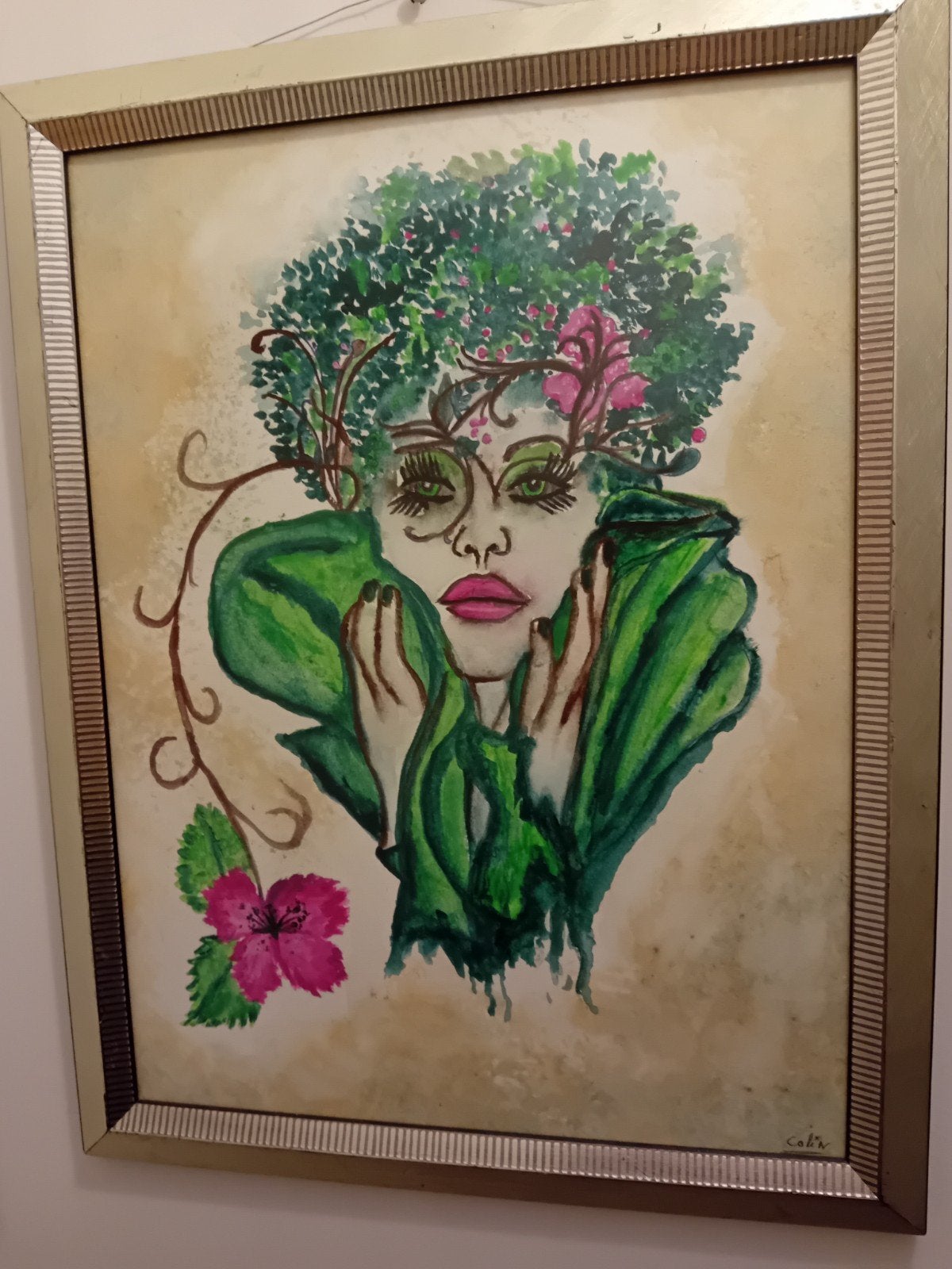 Betoverende Aquarel: Vrouwenportret, Antiek en Kunst, Ophalen