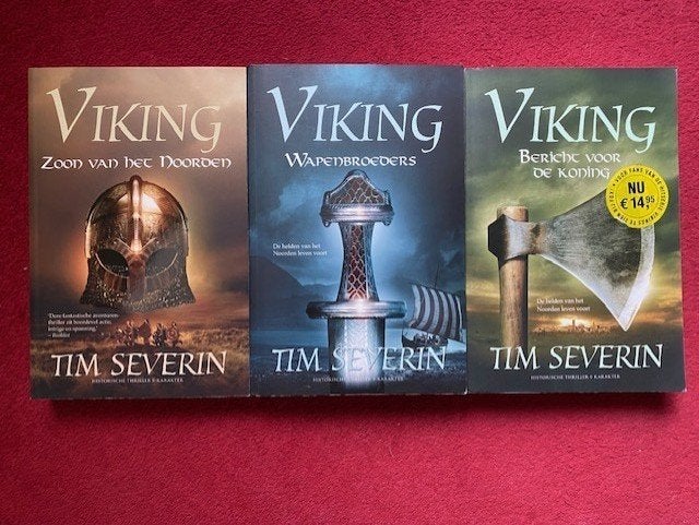 TIM SEVERIN DE COMPLETE TRILOGIE VIKING IN STAAT VAN NIEUW,P, Ophalen of Verzenden