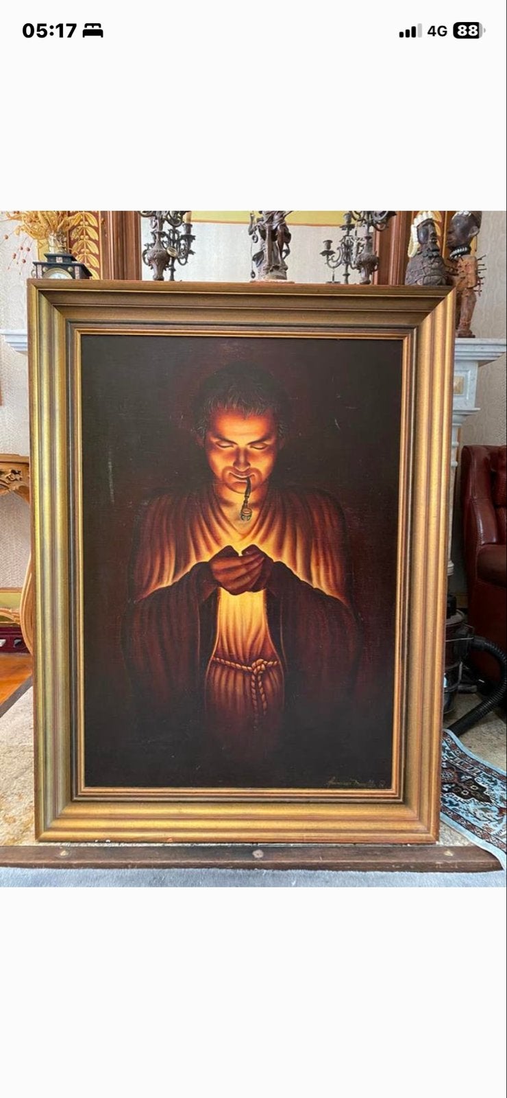 Zelfportret van schilder Francisco Merello, Doek, Portret of Personen, Realistisch, Ophalen of Verzenden