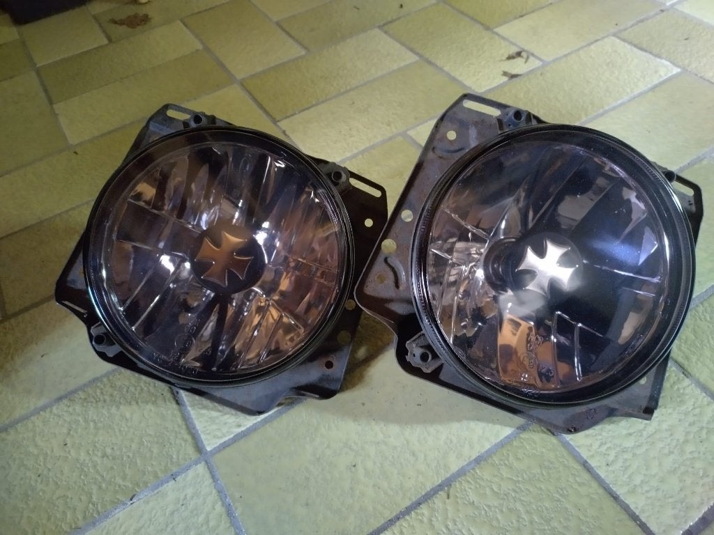 Koplampen golf 2 helder smoke iron cross RP€70, Ophalen, Gebruikt, Volkswagen