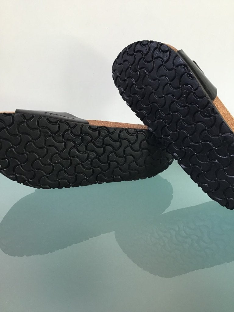 Birkenstock 41 | zwart | Madrid | Gratis verzenden, Kleding | Dames, Schoenen, Slippers, Verzenden, Zwart, Zo goed als nieuw