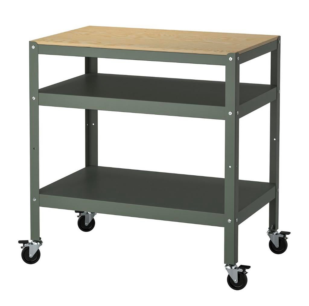 Ikea Bror roltafel tafel werkbank stelling, Huis en Inrichting, Kasten | Stellingkasten, Ophalen, Zo goed als nieuw