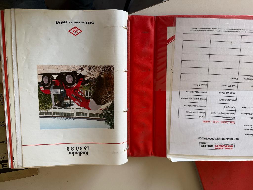 Handleiding en onderdelen lijst shovel o&k l6, Ophalen of Verzenden