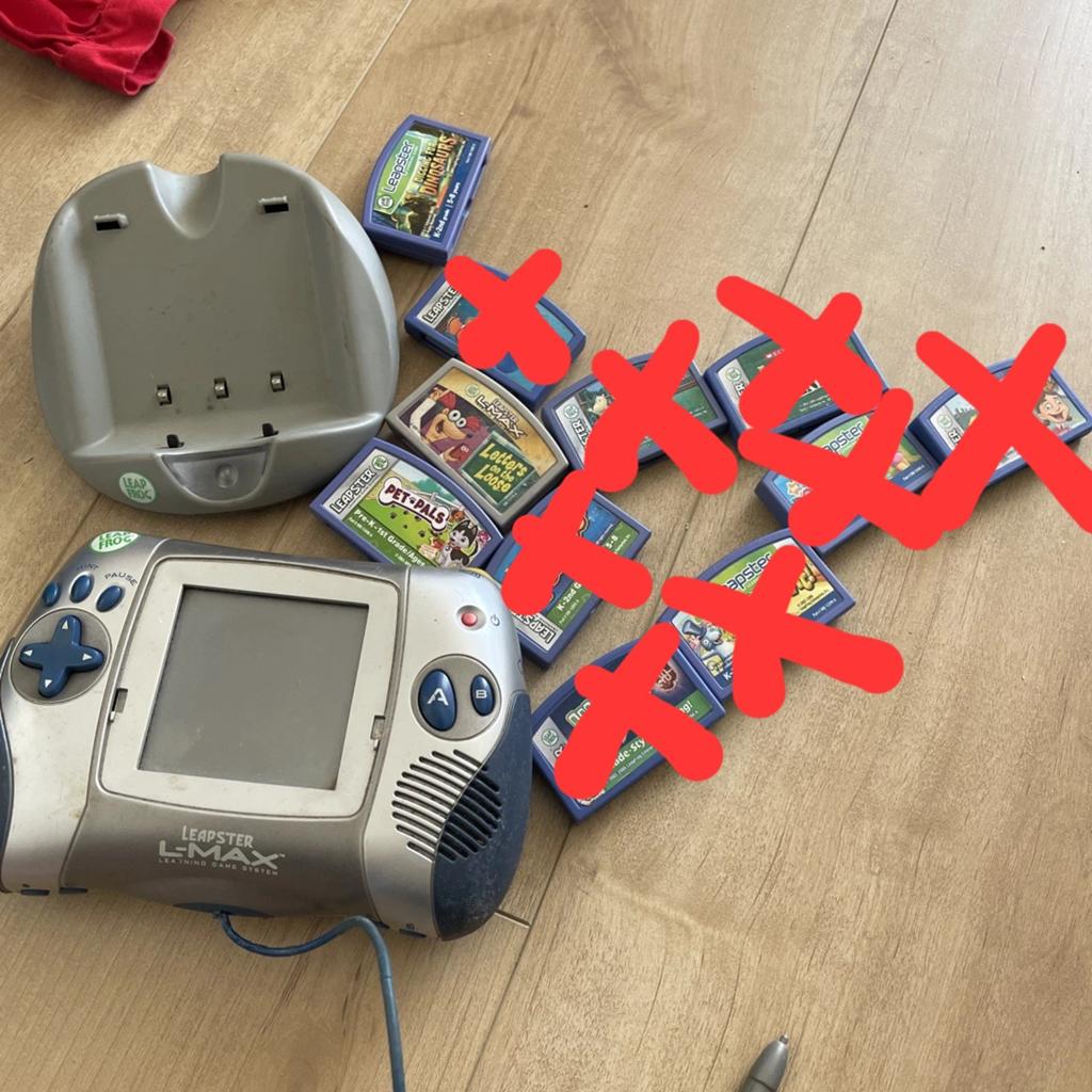 LeapFrog Leapster L-Max met Docking Station en Spellen, Ophalen of Verzenden, Overige merken, Gebruikt