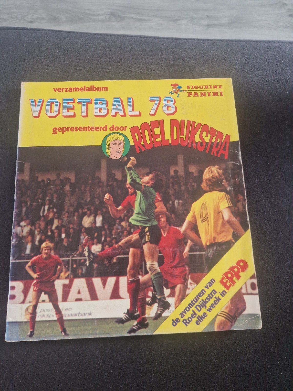 Panini Voetbal 78 Roel Dijkstra verzamelalbum, Ophalen of Verzenden, Gebruikt, Overige binnenlandse clubs, Boek of Tijdschrift