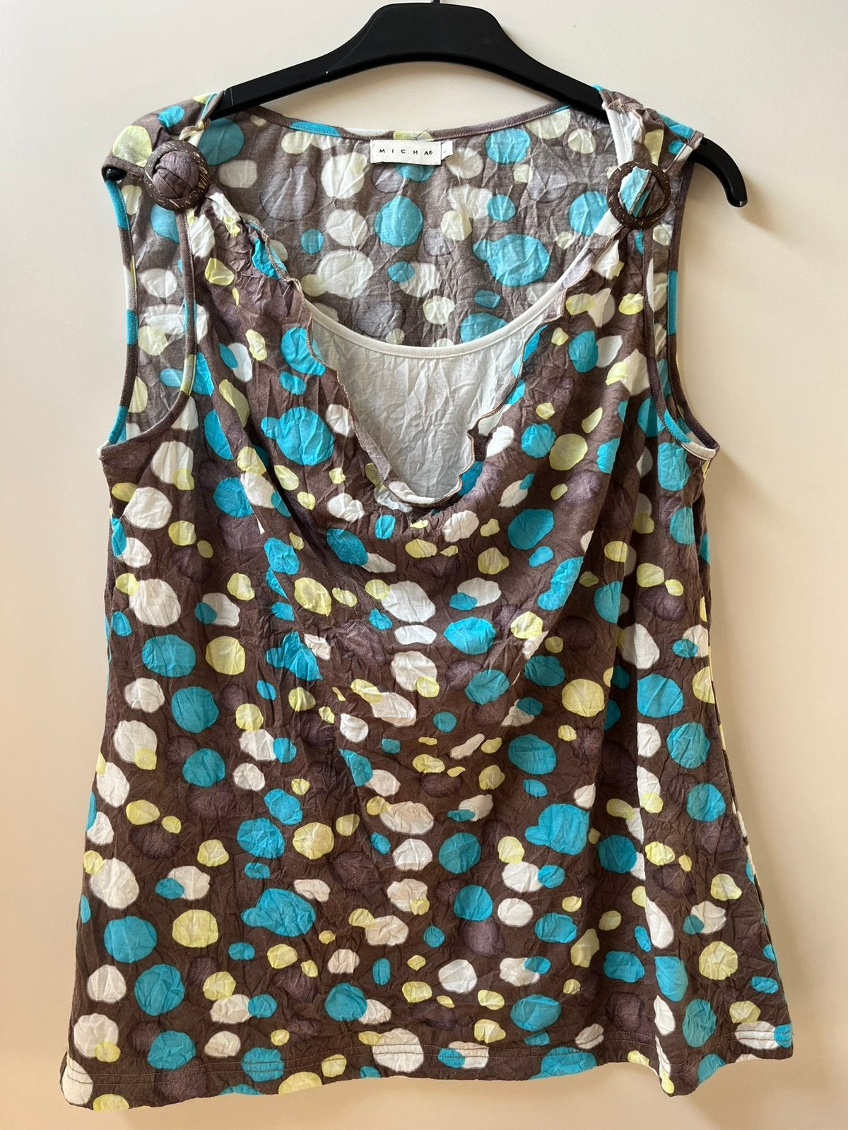Maat L Micha top grijs print, Kleding | Dames, Maat 42/44 (L), Ophalen of Verzenden, Zo goed als nieuw, Zonder mouw
