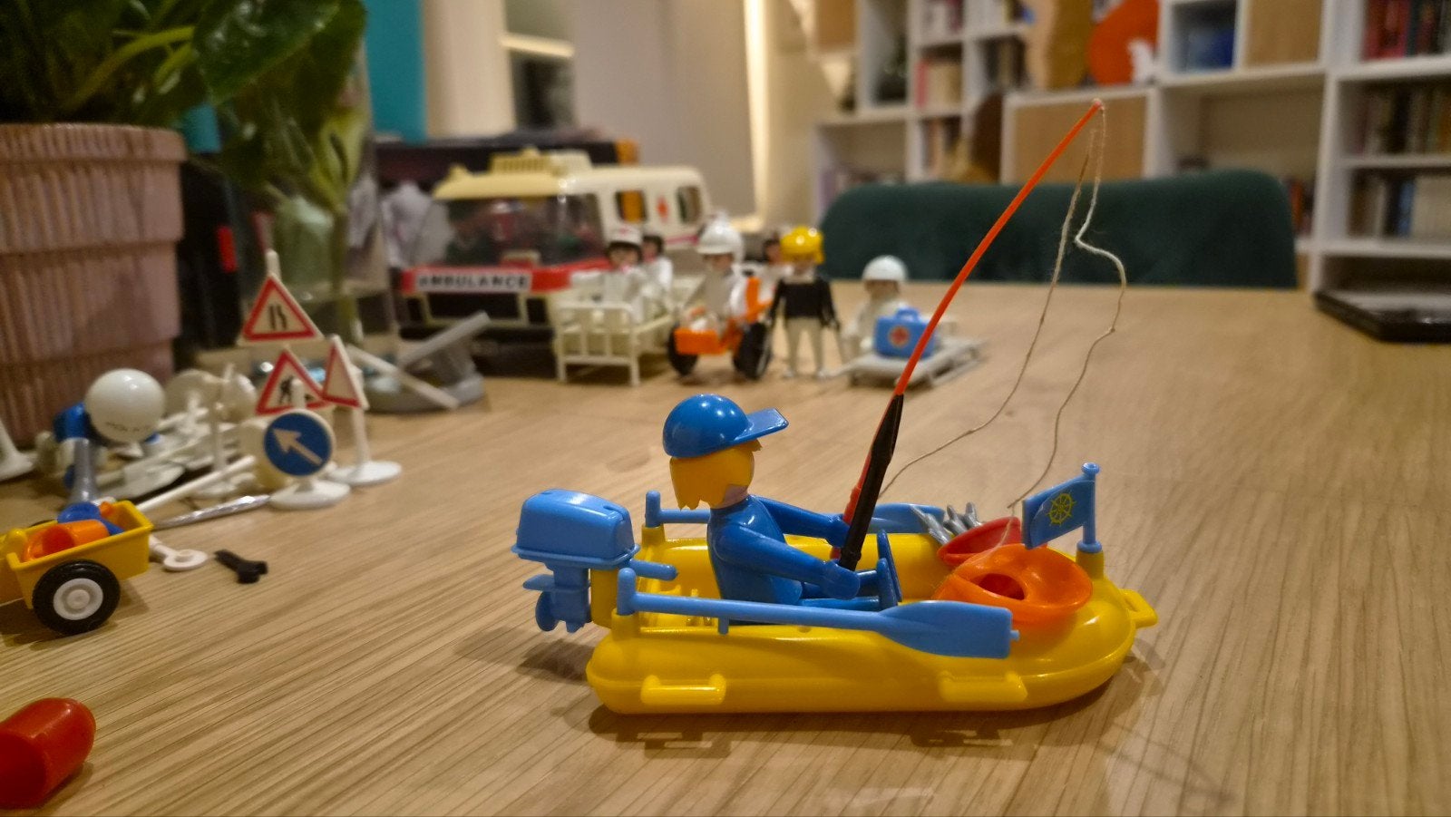 Playmobil Visser met bootje en accessoires, Ophalen of Verzenden