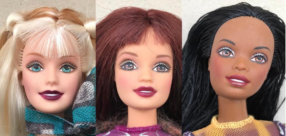 1999 Mattel Hollywood Nails Barbie, Teresa en Christie, Ophalen of Verzenden, Zo goed als nieuw, Fashion Doll